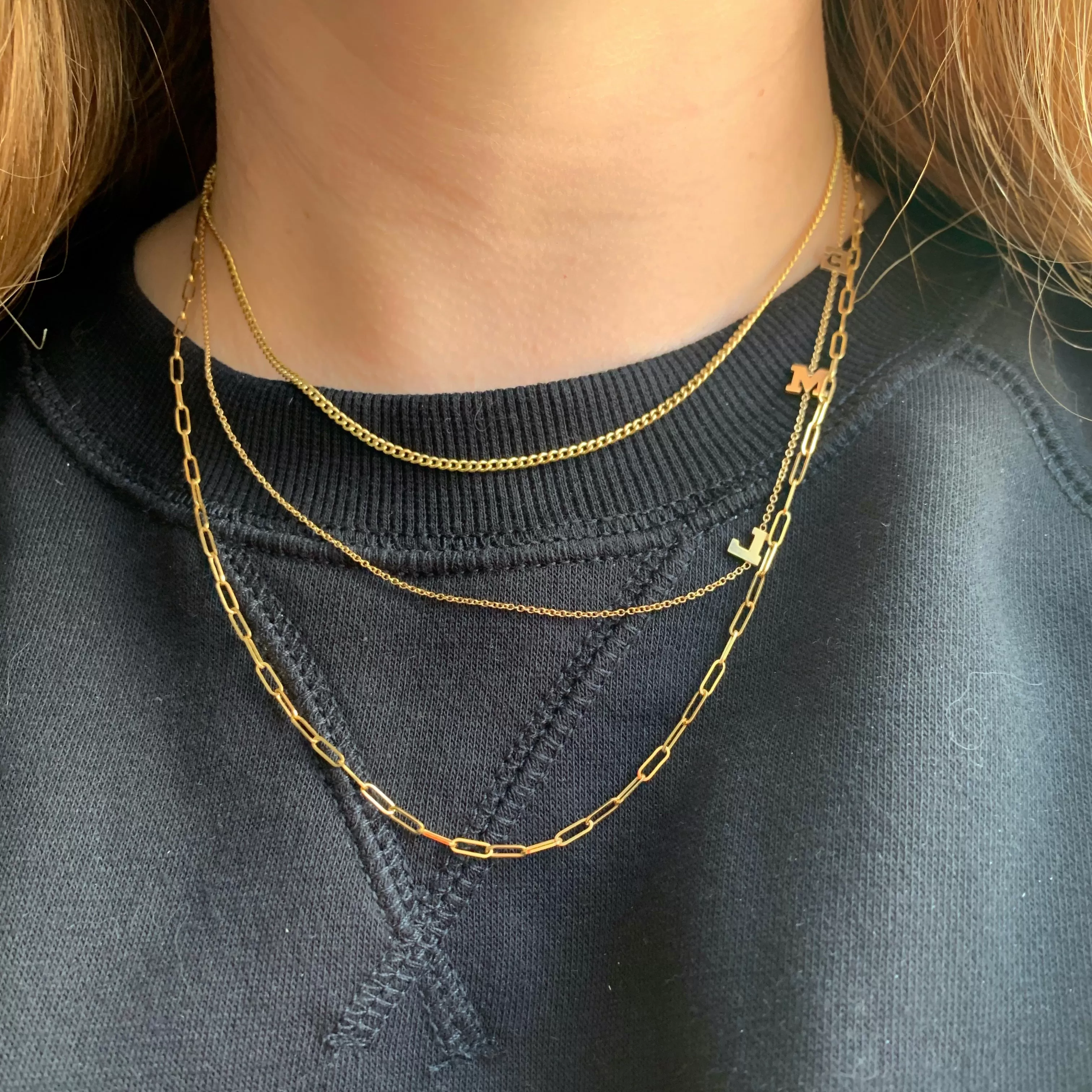 10K Gold Small Curb Link Necklace