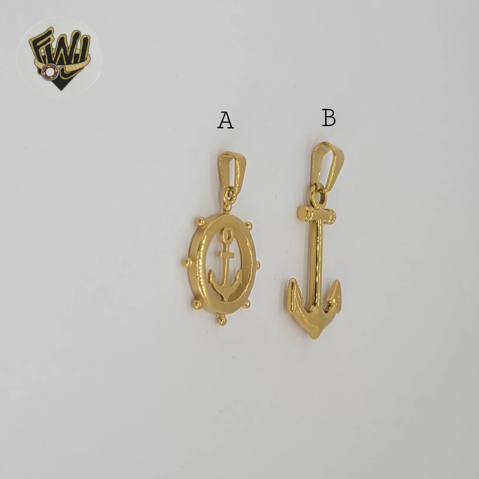 (4-2021) Stainless Steel - Anchor Plain Pendants.