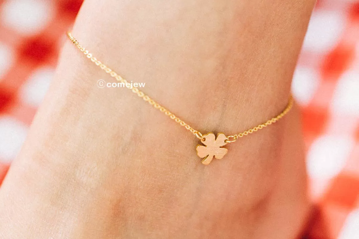 4 Leaf Clover Anklet-A