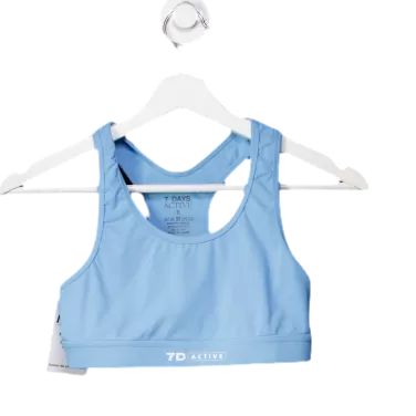 7 Days Active Blue Sports Bra UK S