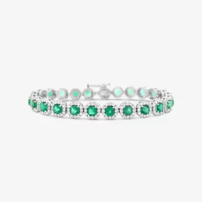 8.13ct Emerald & Diamond Bracelet