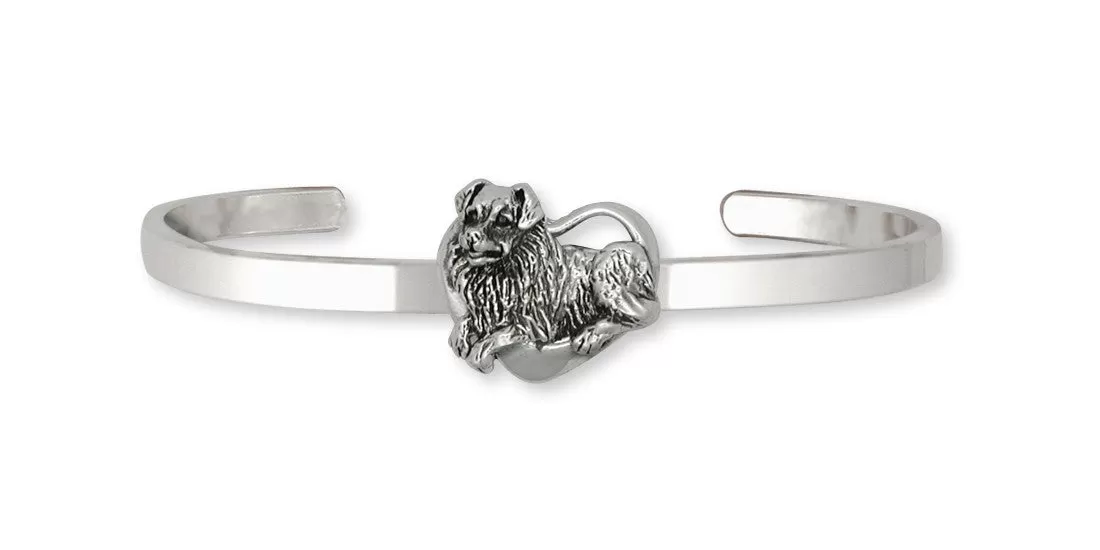 Australian Shepherd Bracelet Jewelry Sterling Silver Handmade Dog Bracelet AU11-CB