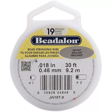 Beadalon, .018'' - 19 Strand Bright 30'