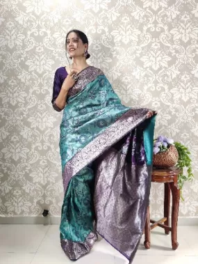 Benarasi Ready to Wear Saree Wedding Stitched Sari