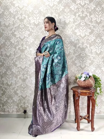 Benarasi Ready to Wear Saree Wedding Stitched Sari