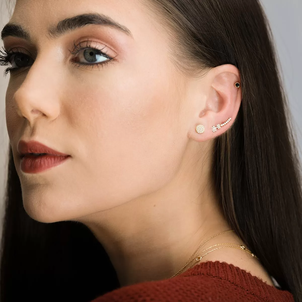 Black Onyx Earrings  Bezel