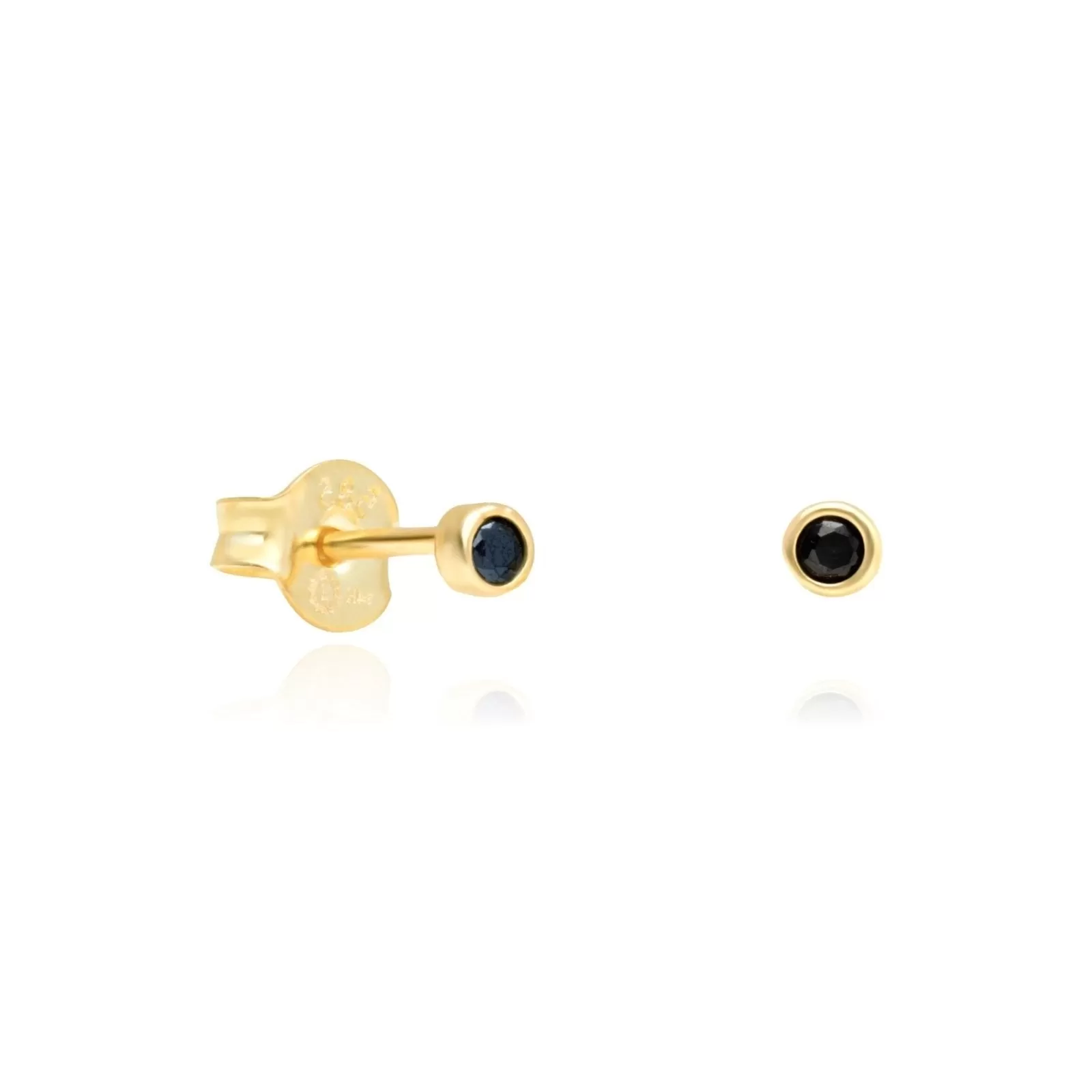 Black Onyx Earrings  Bezel