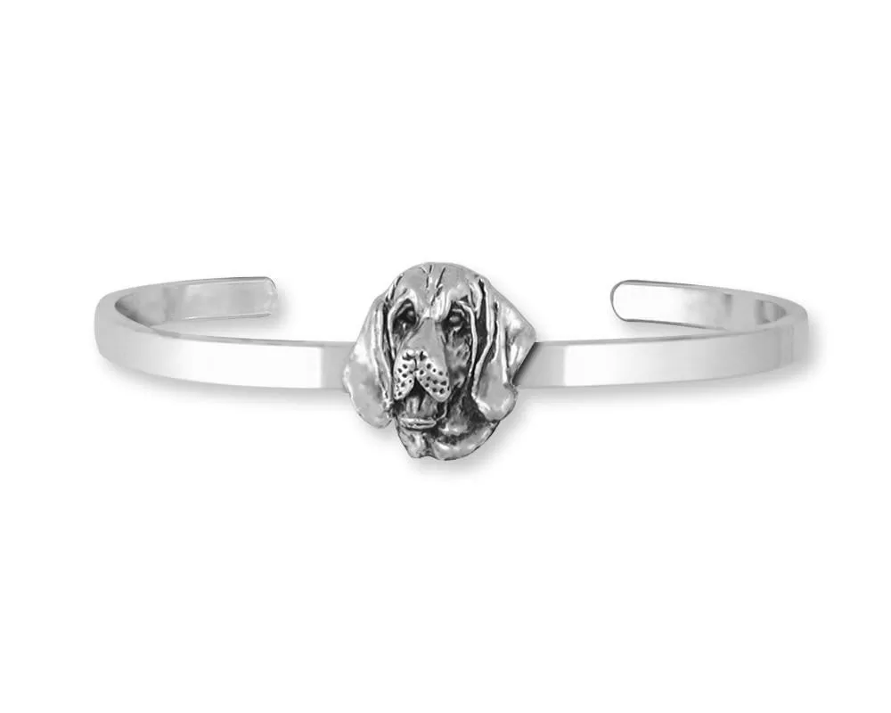 Bloodhound Bracelet Jewelry Sterling Silver Handmade Dog Bracelet BHD2-CB