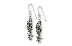 Bluebonnet Earrings Jewelry Sterling Silver Handmade Flower Earrings BB9-E