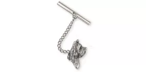 Briard Tie Tack Jewelry Sterling Silver Handmade Dog Tie Tack BRD1H-TT