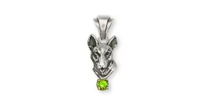 Bull Terrier Pendant Handmade Sterling Silver Dog Jewelry BU4-SP