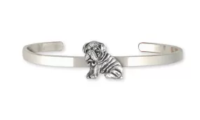 Bulldog Bracelet Jewelry Sterling Silver Handmade Dog Bracelet BD29-CB