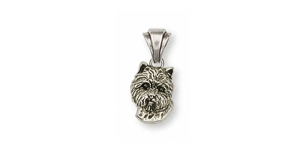 Cairn Terrier Pendant Jewelry Sterling Silver Handmade Dog Pendant CNWT12-P