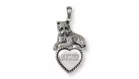 Cairn Terrier Pendant Jewelry Sterling Silver Handmade Dog Pendant CNWT35-TP