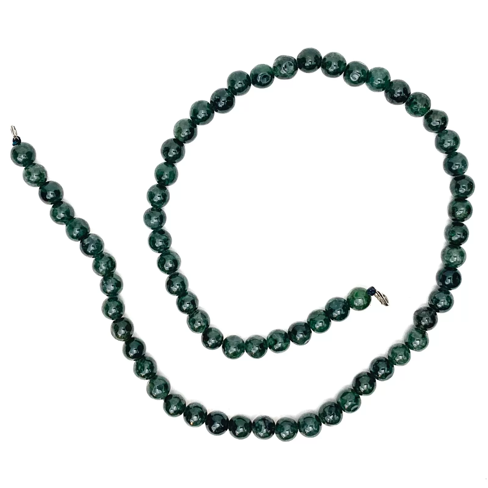 Canadian Jade 10mm Smooth Rounds Bead Strand / Necklace