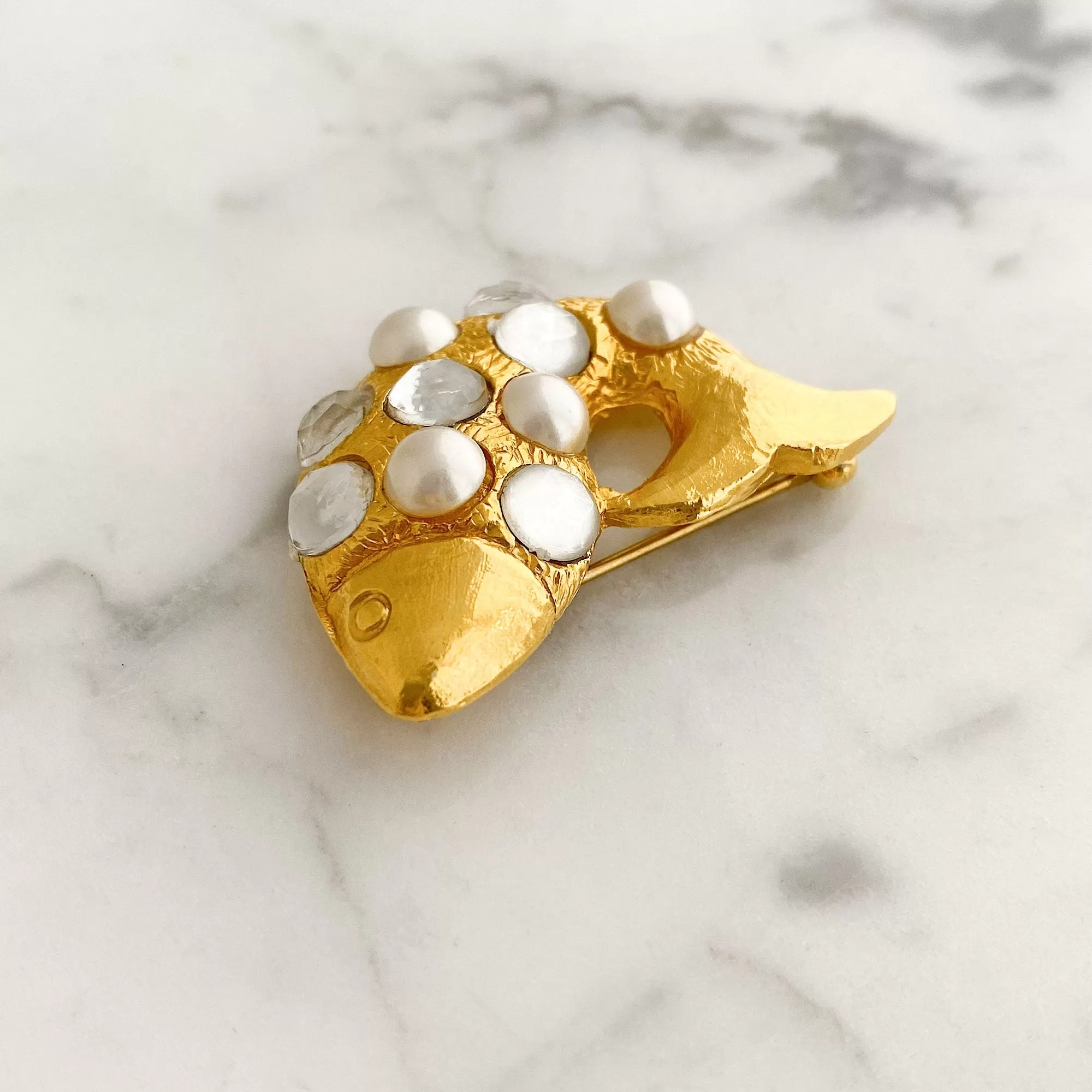 CELINE vintage fish brooch