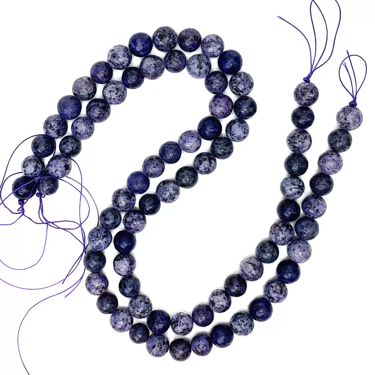 Charoite 10mm Smooth Rounds Bead Strand