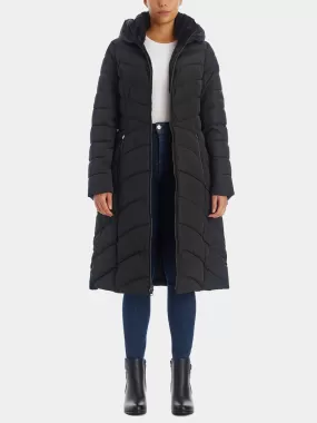 Cinched Back Puffer Coat