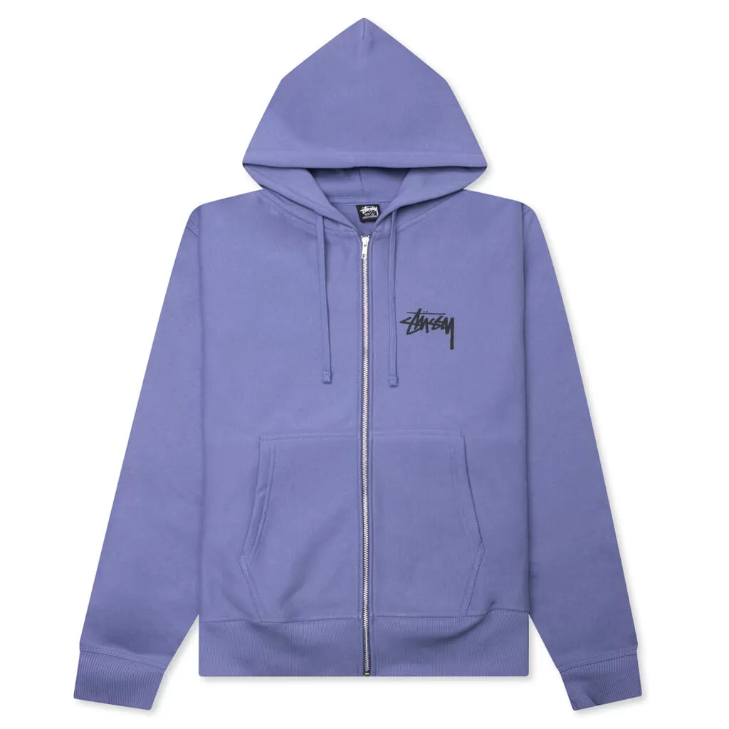 Classic Dot Zip Hood - Storm