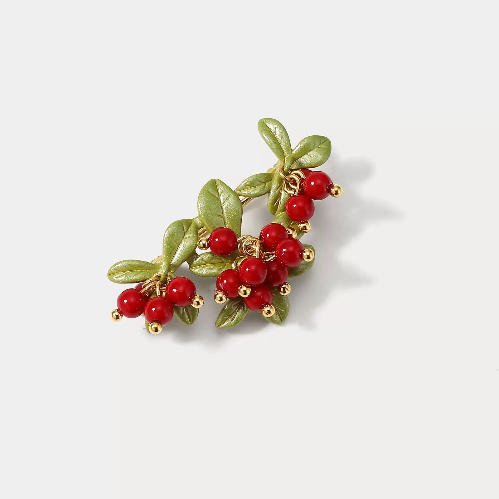 Cranberry Brooch