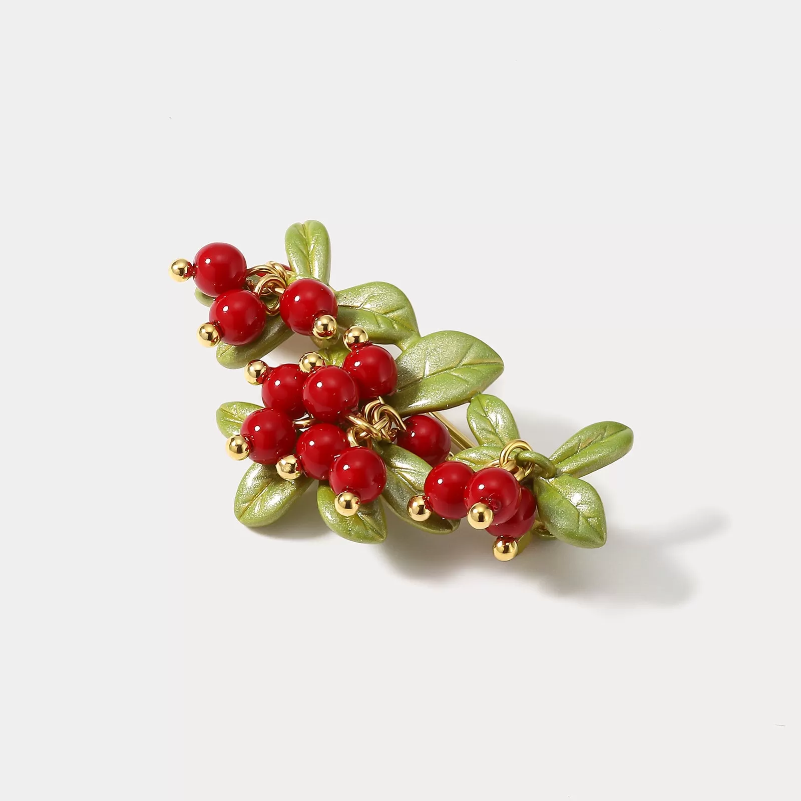 Cranberry Brooch