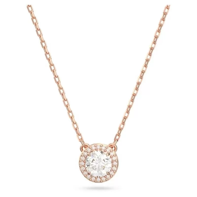 Crystal Charms Classic Necklace Pendant Jewelry Set