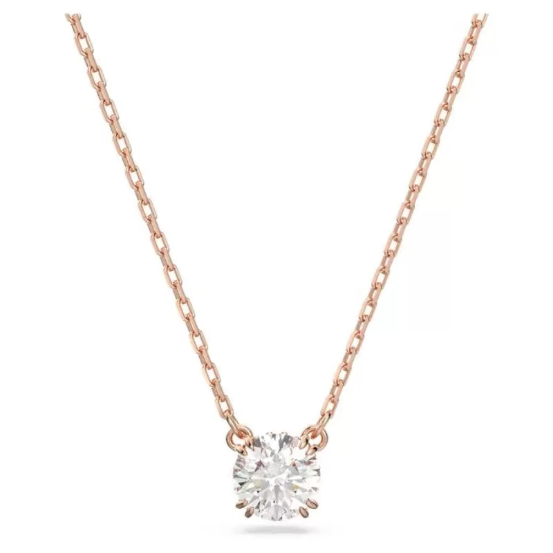 Crystal Charms Classic Necklace Pendant Jewelry Set