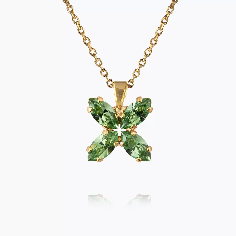 Crystal Star Necklace / Peridot