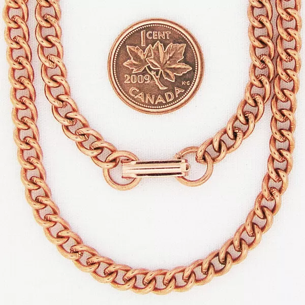 Cuban Curb Chain Jewelry Set SET72 Solid Copper Chain Necklace And Bracelet