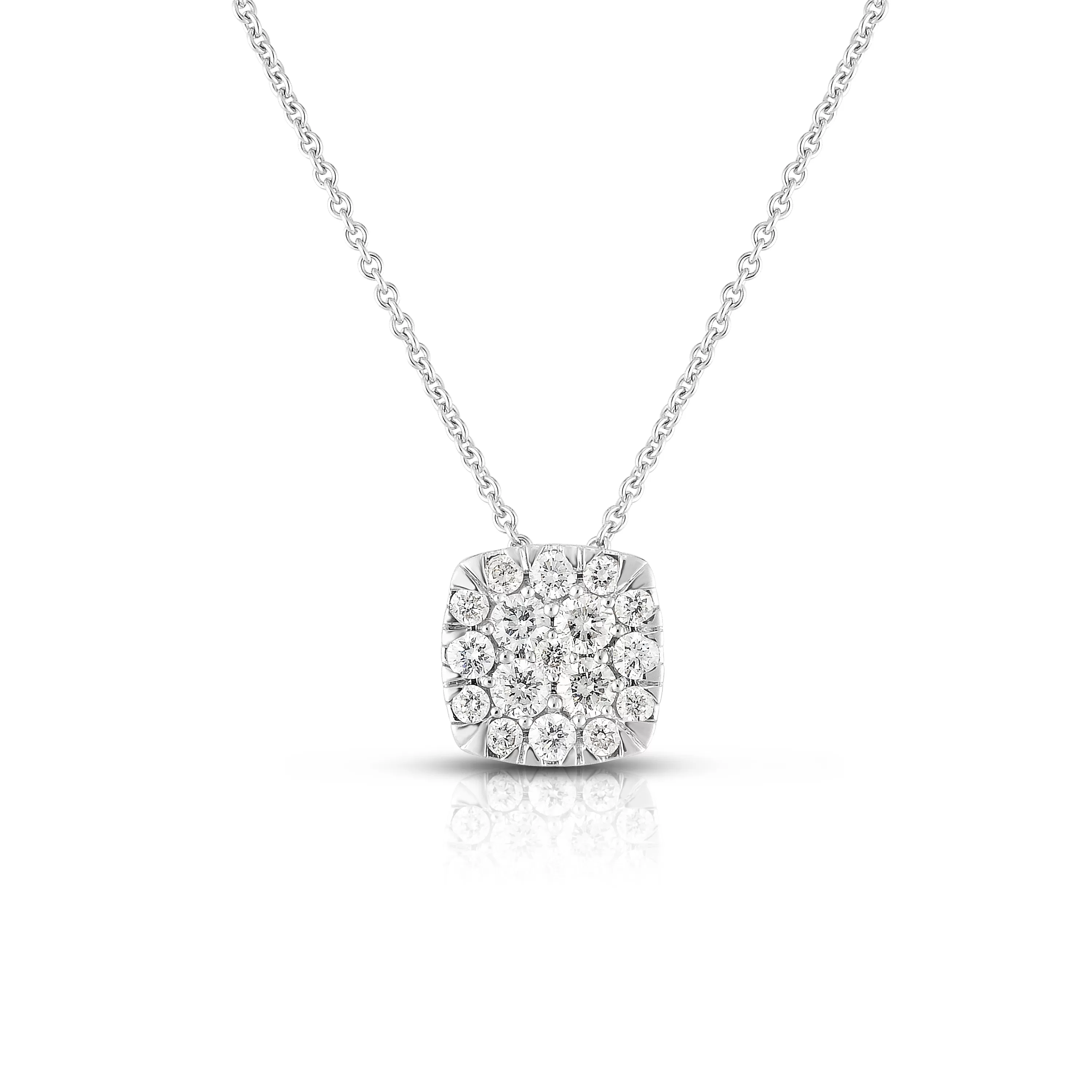 Cushion Shaped Diamond Pendant