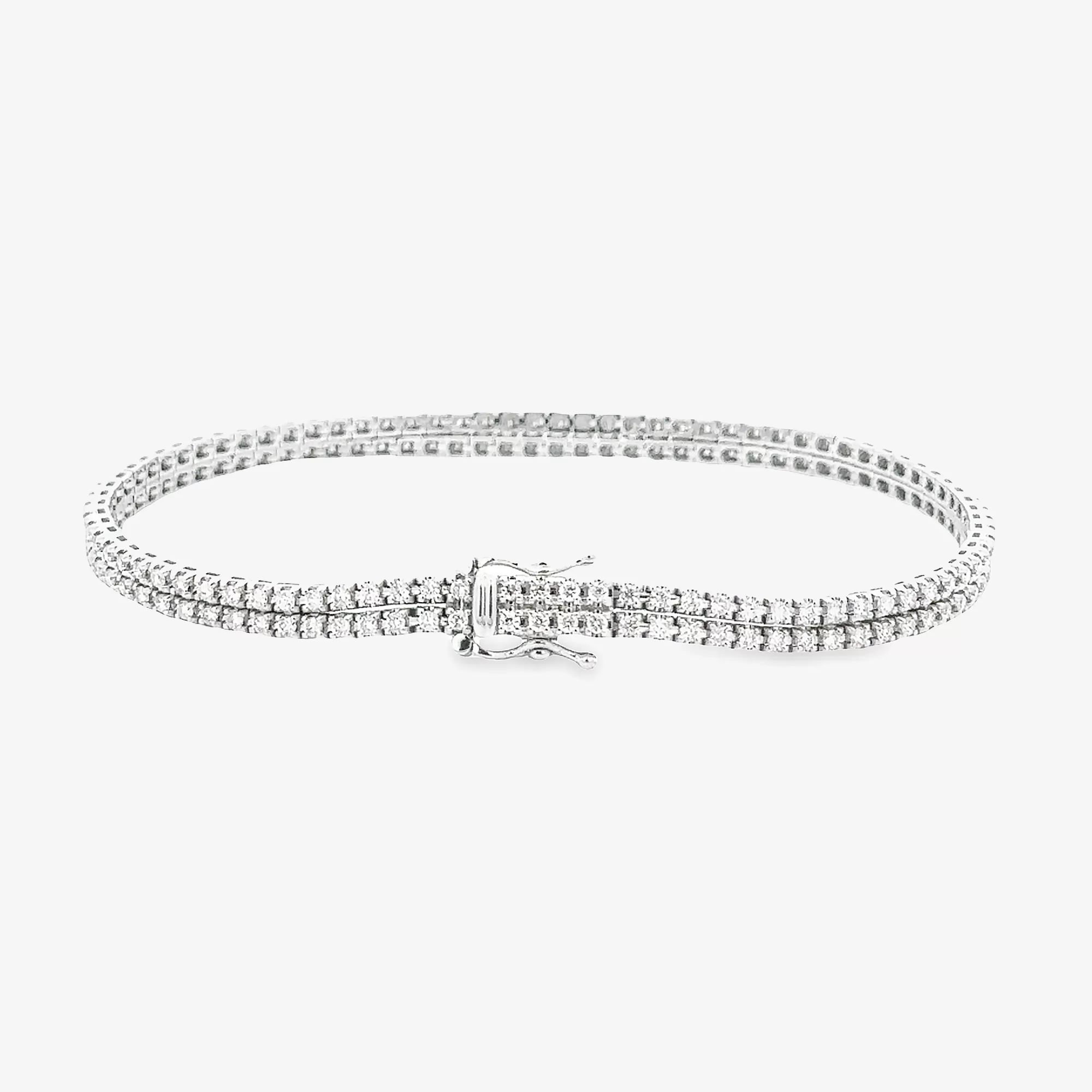 Double 2.00CT Diamond Tennis Bracelet