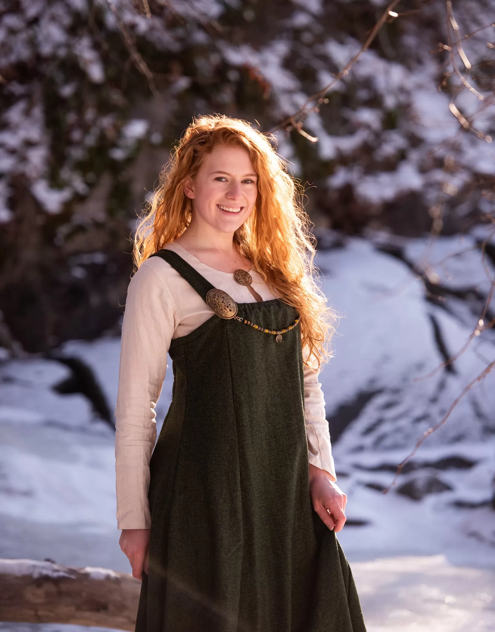 Draum Viking Apron Dress