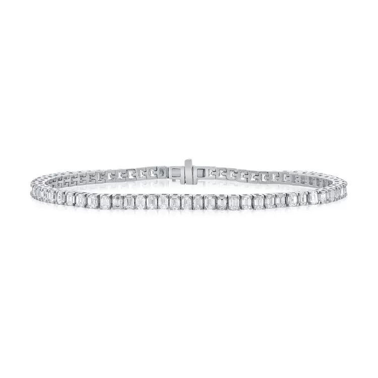 Emerald Cut Diamond Bracelet