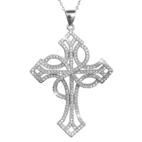 Eulalia Rhodium Cross