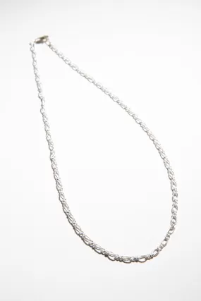 Figaro Chain Sterling Silver Necklace