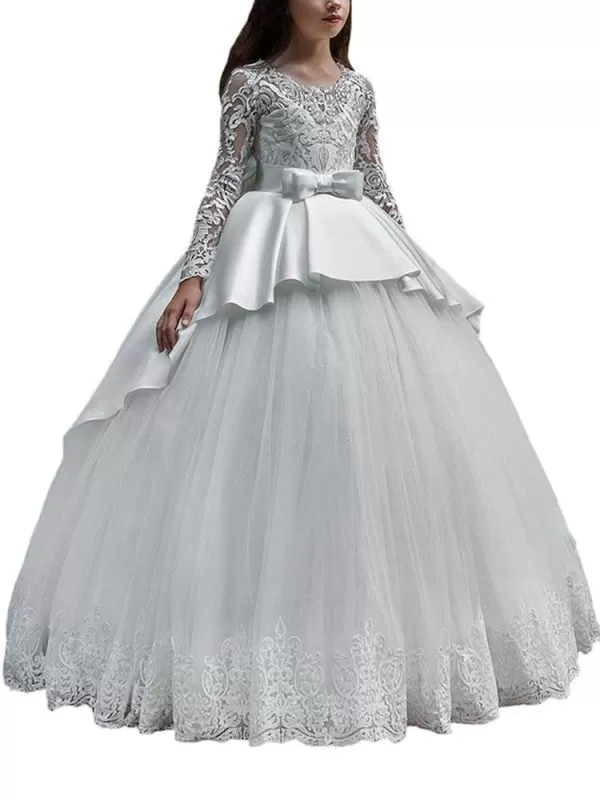 Flower Girl Dresses Princess Embroidered Kids Party Dresses