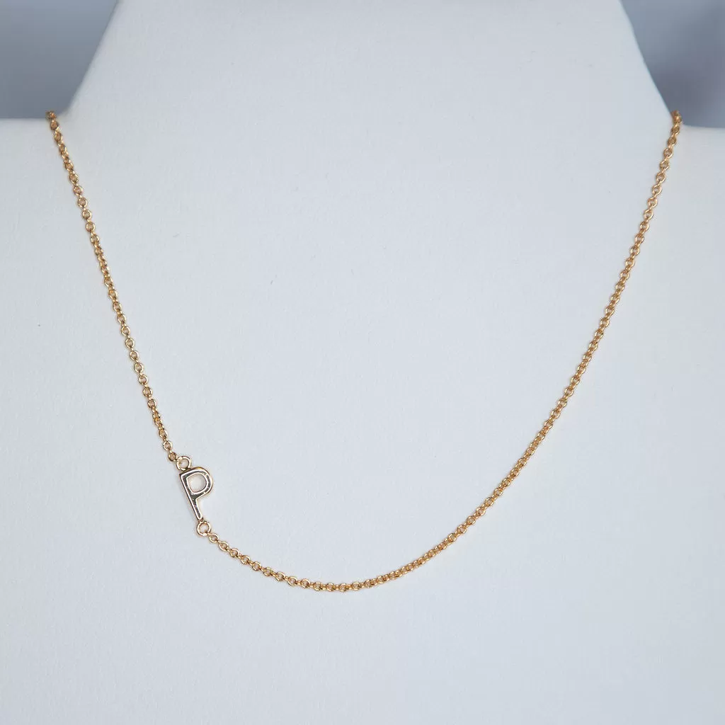 Gold Dipped Mini Sideways Letter Necklace