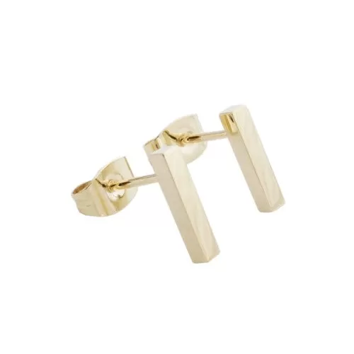 Gold Drop Bar Studs