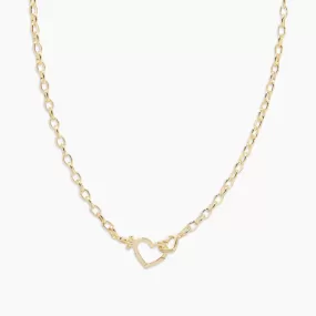 Gorjana Parker Heart Necklace (Gold)