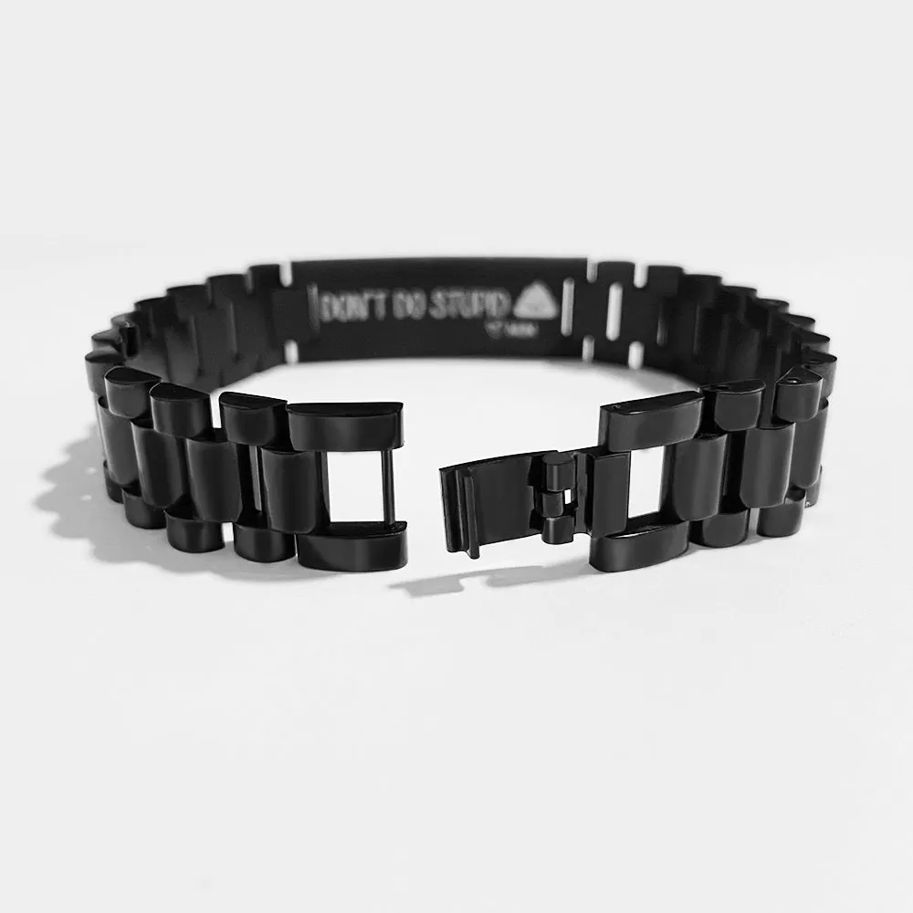 Letterabledon't do stupid Band Bracelets