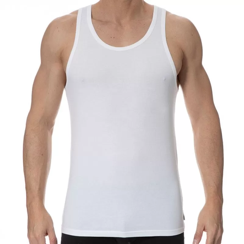 Men's Calvin Klein | Two Vintage Classic Fit Tank Tops | White