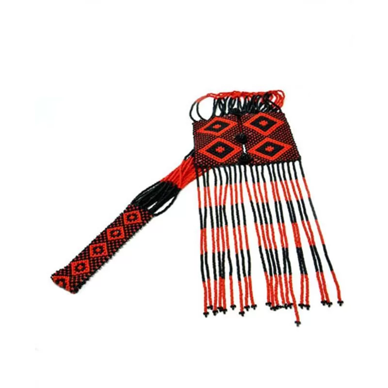 Ndebele Beaded Unisex Tie Necklace 04