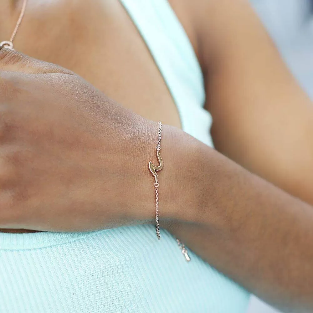 Ocean Beach Wave Anklet Bracelet