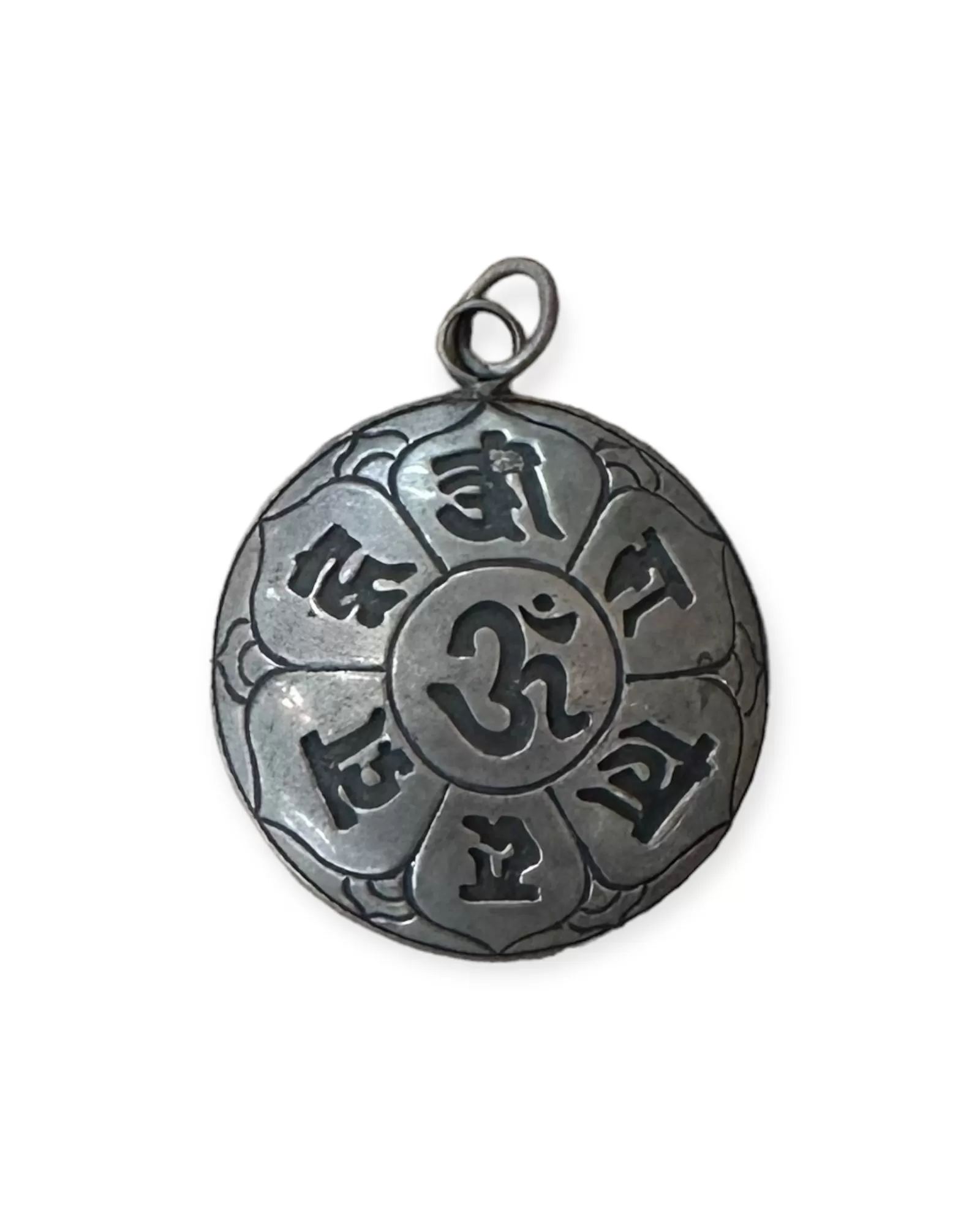 Om Silver Pendant