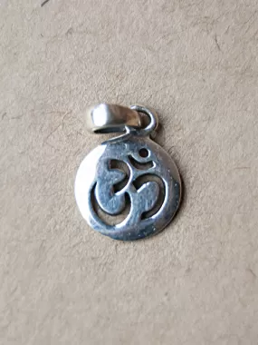 Om Silver Pendant