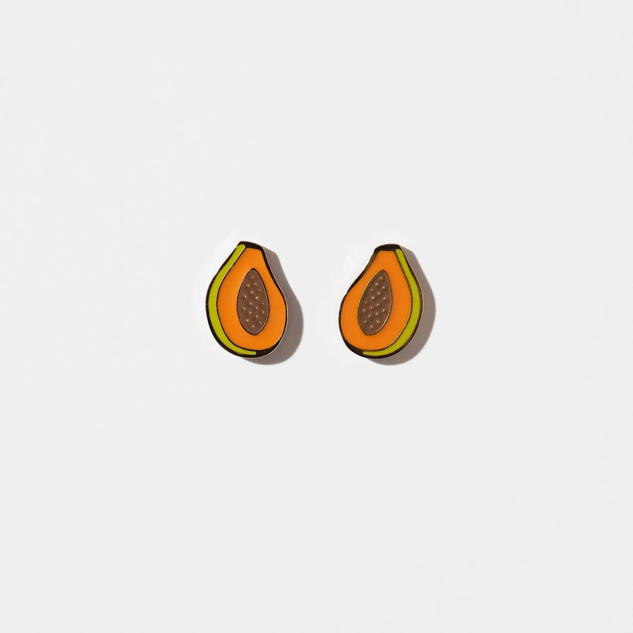 Papaya Stud Earrings