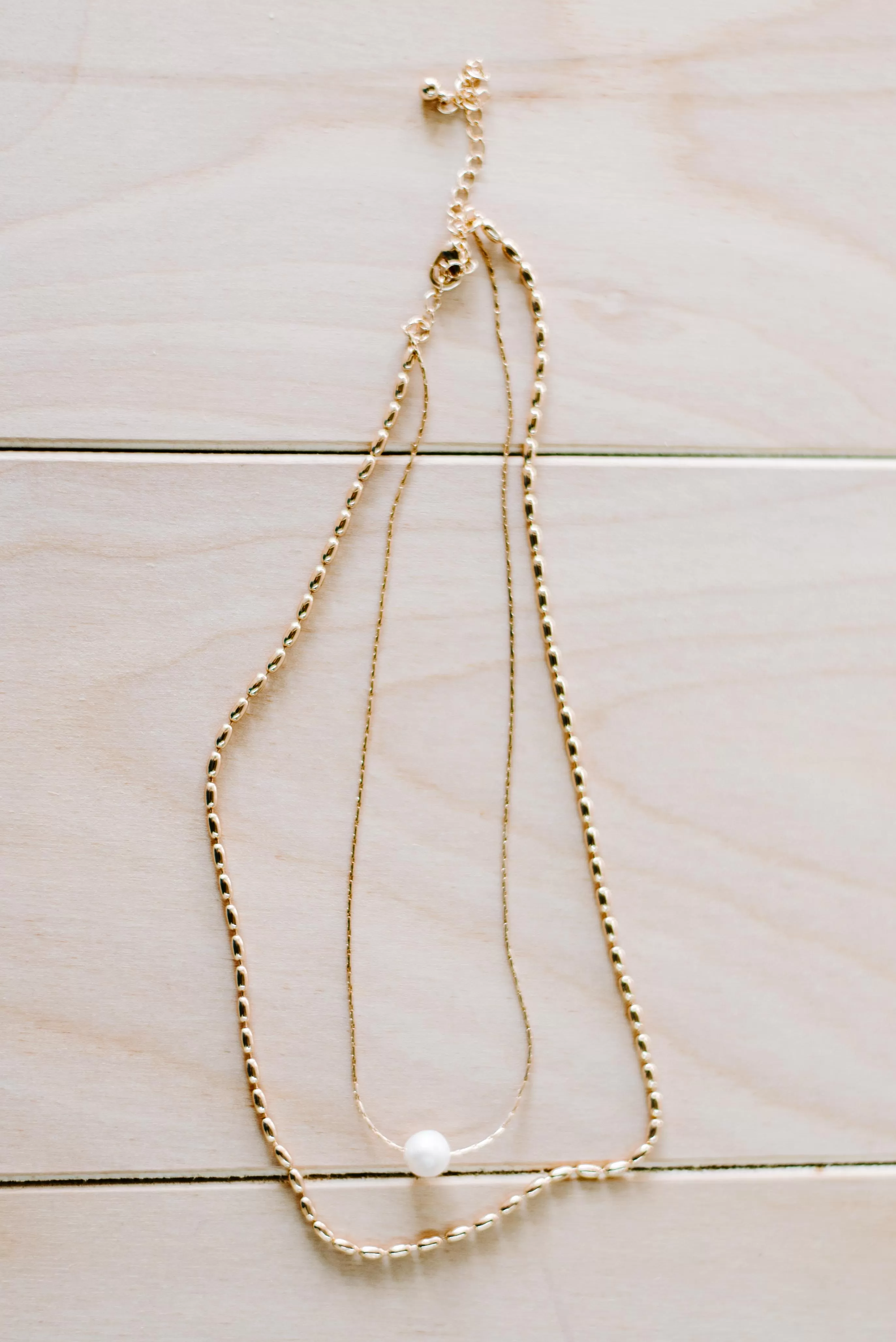 Pearl Accent Layer Necklaces