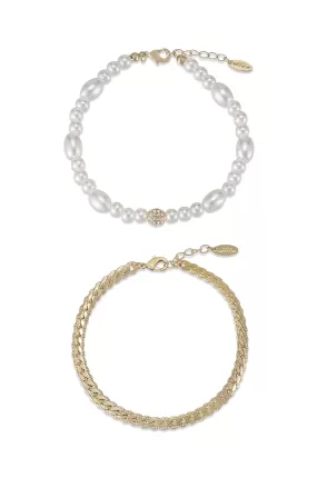 Pearl Pairings Anklet Set