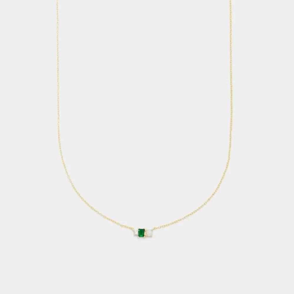 Petite Bel Emerald Necklace