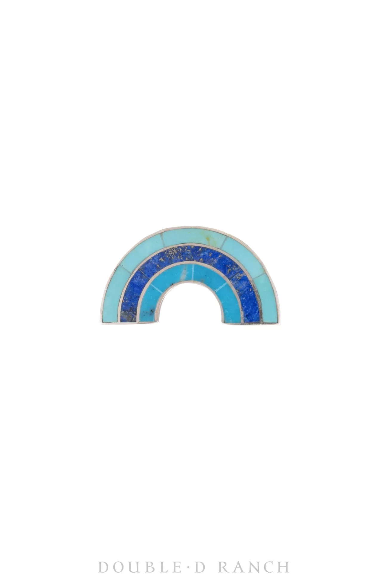 Pin, Conversational, Rainbow, Turquoise, Contemporary, 755-3